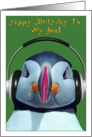 Happy Birthday To My Son, Funny Puffin card