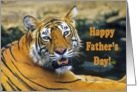 Happy Father’s Day, portrait bengal tiger card