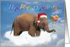 We Are Moving Christmas, Elephant on the cloud card