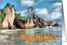 La Digue island Seychelles card