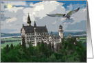 Gothic German Castle, Cartoon Style card