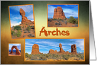 Arches national park Utah collage card