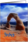 Arches national park Utah card