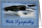 With sympathy card, Stream water card