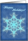 Happy holidays card, snowfake card