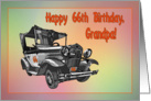 Happy 66th Birthday Grandpa greeting card, card