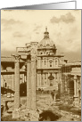 Rome ruins vintage Card