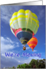 We’re moving greeting card, ballon in the sky card