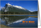 We have moved greeting card,Alberta Canada card