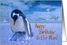 Happy birthday to our mom, penguins in Antactic card
