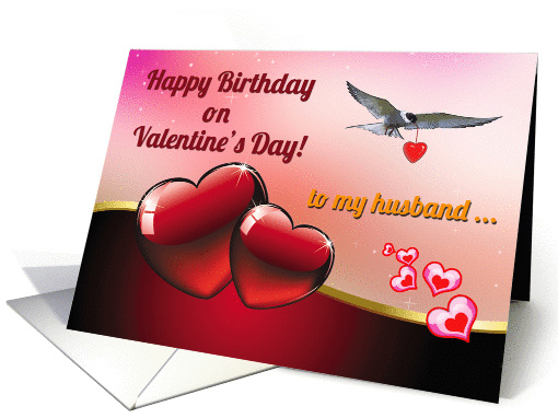 Happy Birthday on Valentine's Day greeting card, card (1015367)