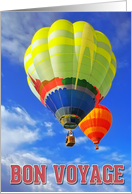 Bon Voyage, balloons card
