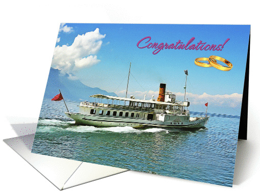 Wedding Congratulations, Cruise ship card (1363870)