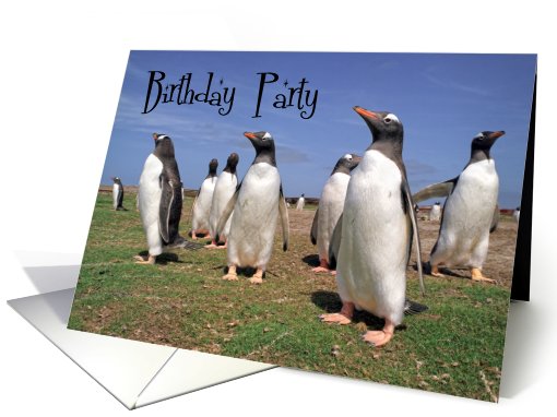 Birthday party card (610811)