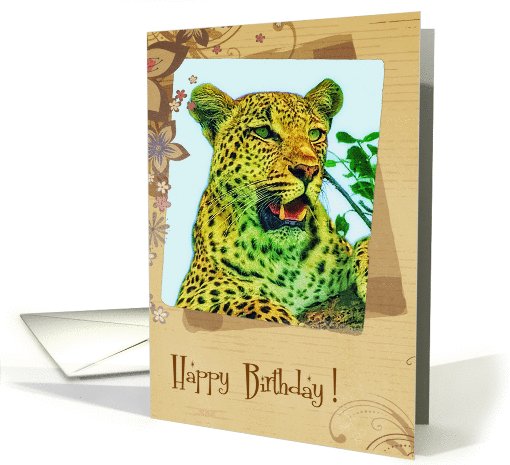 Leopard card (611188)