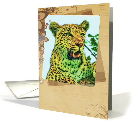 Leopard card (611194)