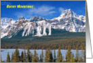 Rocky Mountains, snow covered card