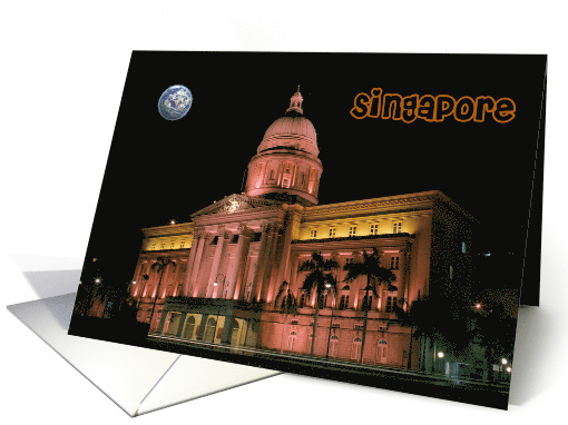 Singapore night lights card (616905)