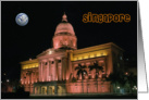 Singapore night lights Card