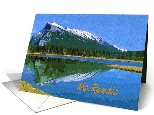 Mt.Rundle Canadian Rockies card (860473)