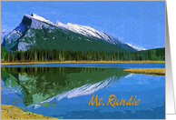 Mt.Rundle Canadian Rockies card