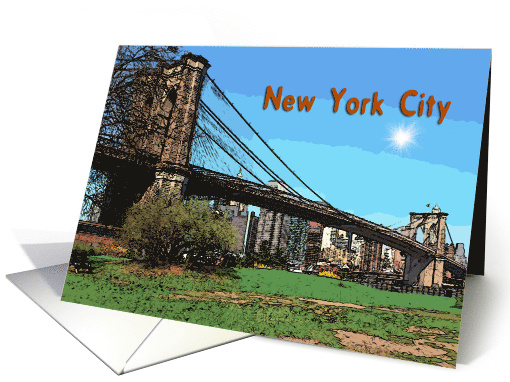Brooklyn bridge card (864006)