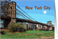 Brooklyn bridge card