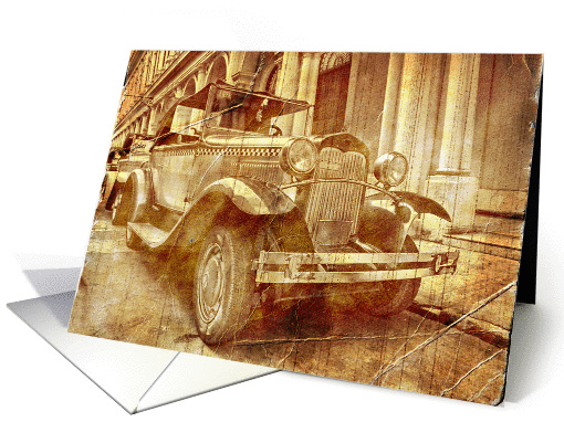 Old vintage car card (868971)