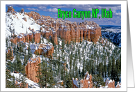 Happy Holidays, Bryce canyon national park, Mountains card