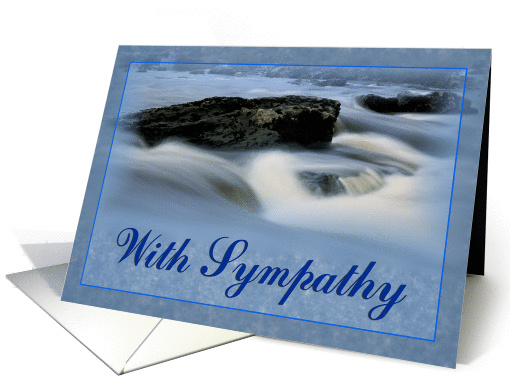 With sympathy card, Stream water card (876709)