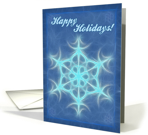 Happy holidays card, snowfake card (876783)