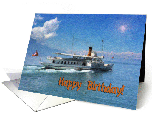 Happy birthday cruise ship card (886618)