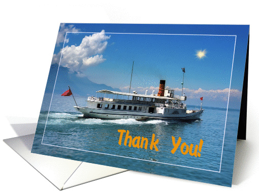 Thank you card, cruise ship card (886751)