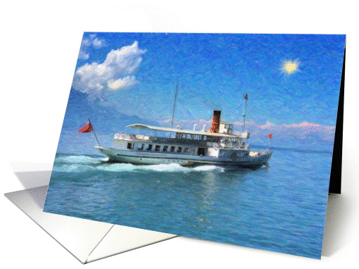 Ship cruise paint card (887019)