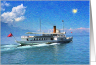 Ship cruise paint Card