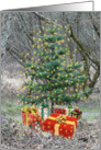 Sparkly Look Christmas Tree with Presents card