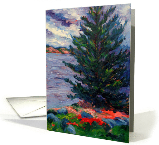 The Strong Pine Tree - Blank Note card (1115854)