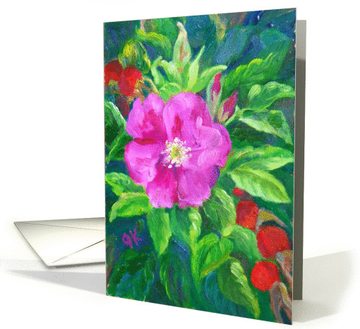 Wild Roses - Happy Birthday card (1303170)