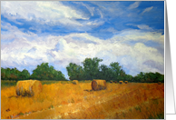 Hay Fields - Any occation, blank note card
