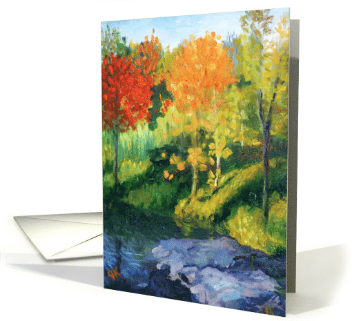 Colourful Fall Trees for a Canadian Thanksgiving card (1304956)