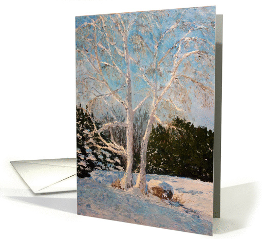 Iced Birch - general blank note card (1445508)