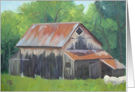 De Groot Barn - Greetings from Cumberland card