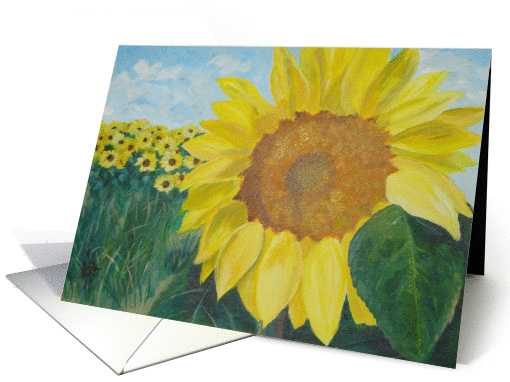 Sunflower - blank card (860845)