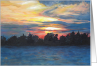 Dramatic Sunset over Petrie Island card