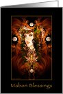 Mabon Blessings - Autumn Equinox - Solstice - Autumn Goddess card