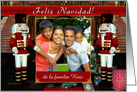 Feliz Navidad Spanish - Merry Christmas - Nutcracker photo card
