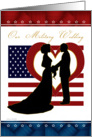 Military Wedding Invitation - Patriotic Silhouettes card