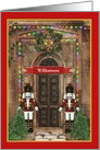 Nutcracker Personalized Happy Holidays From Our Home to Yours card