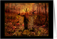 Mabon Blessings - Autumn Solstice/Equinox - Scarecrow Digital Art Design card