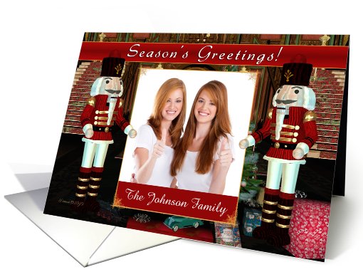 Nutcrackers - Season's Greetings - Your Photo Here card (709989)